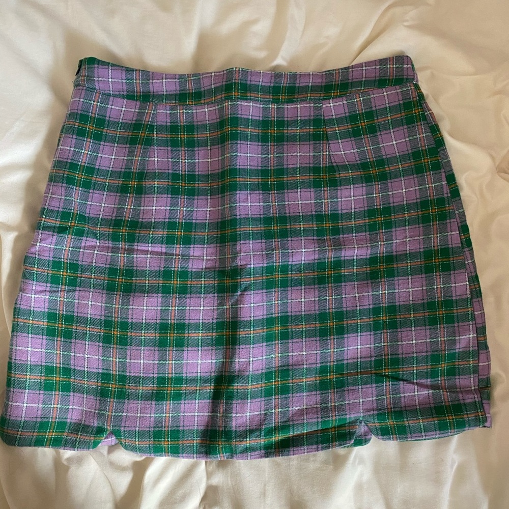 Plaid Mini Skirt